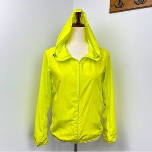 Love Tree Hooded Zip Up Wind Breaker. Yellow. Size L. #664